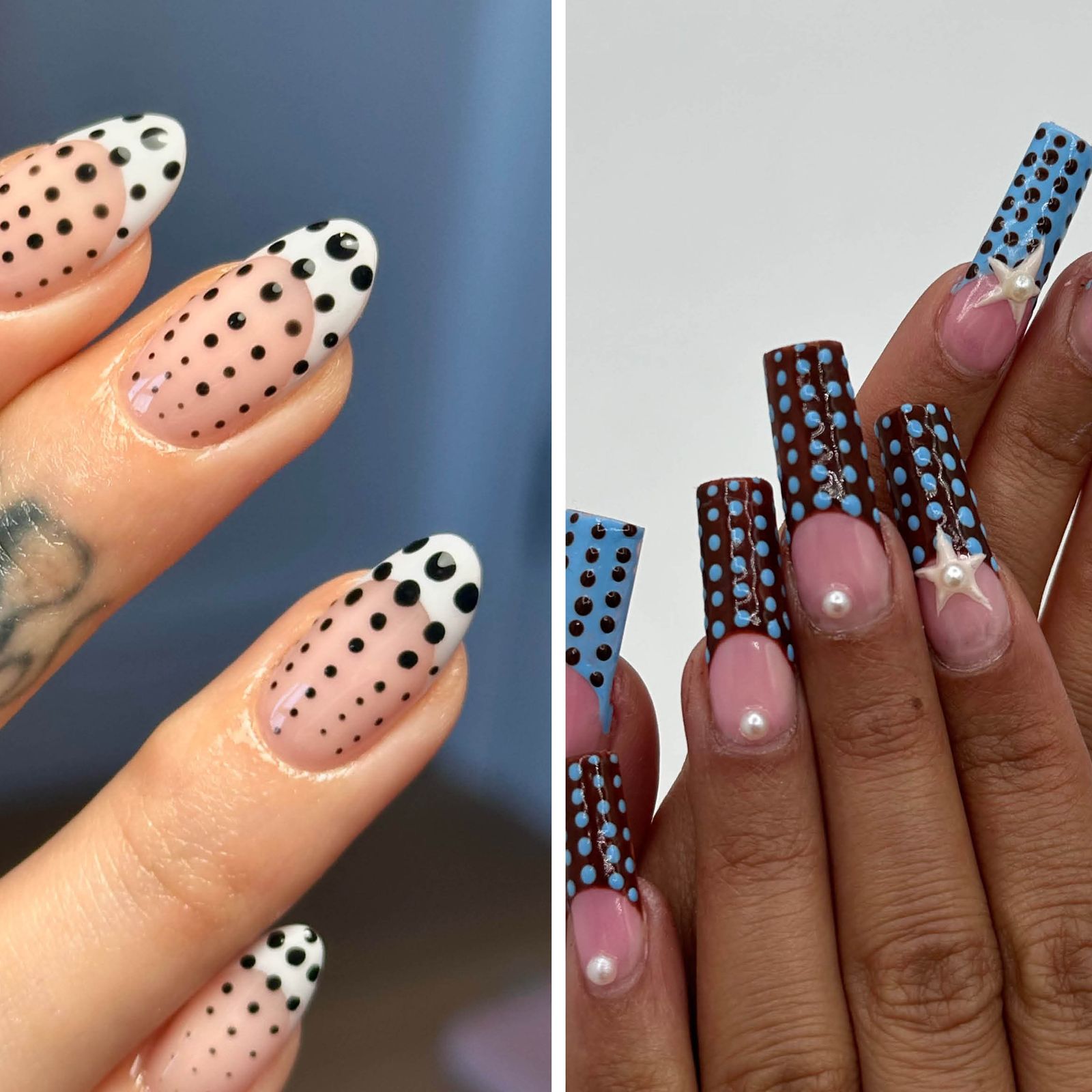 Polka Dot Nails Are the Vintage Manicure Trend Taking Over This Summer