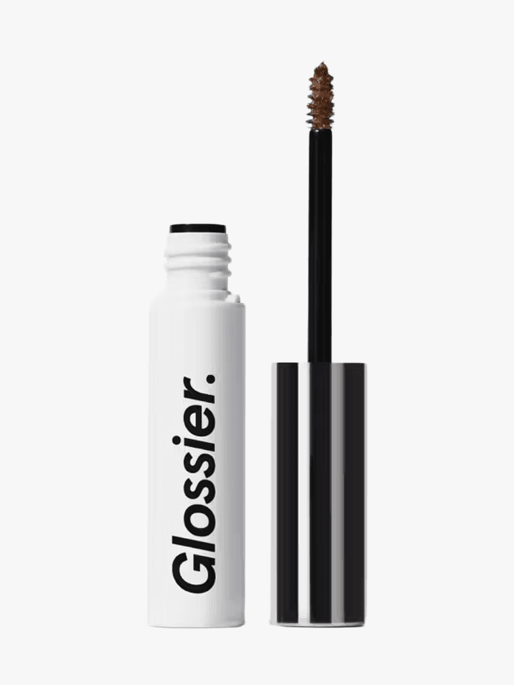 Glossier Boy Brow Volumizing Eyebrow GelPomade in branded component on a light gray background