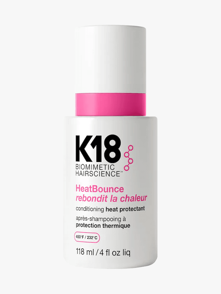K18 HeatBounce in branded component on a light gray background